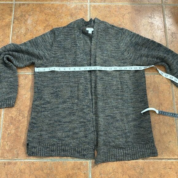 J Jill Open Knit Cardigan Brown Multicolor Cotten sweater size L - Picture 7 of 9
